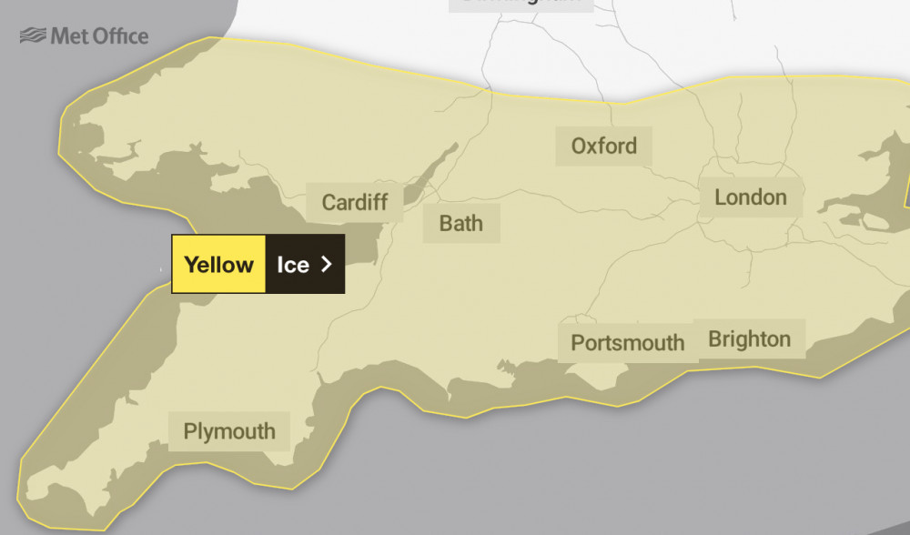 Met office issue ice warning for Richmond. (Photo Credit: Met Office).