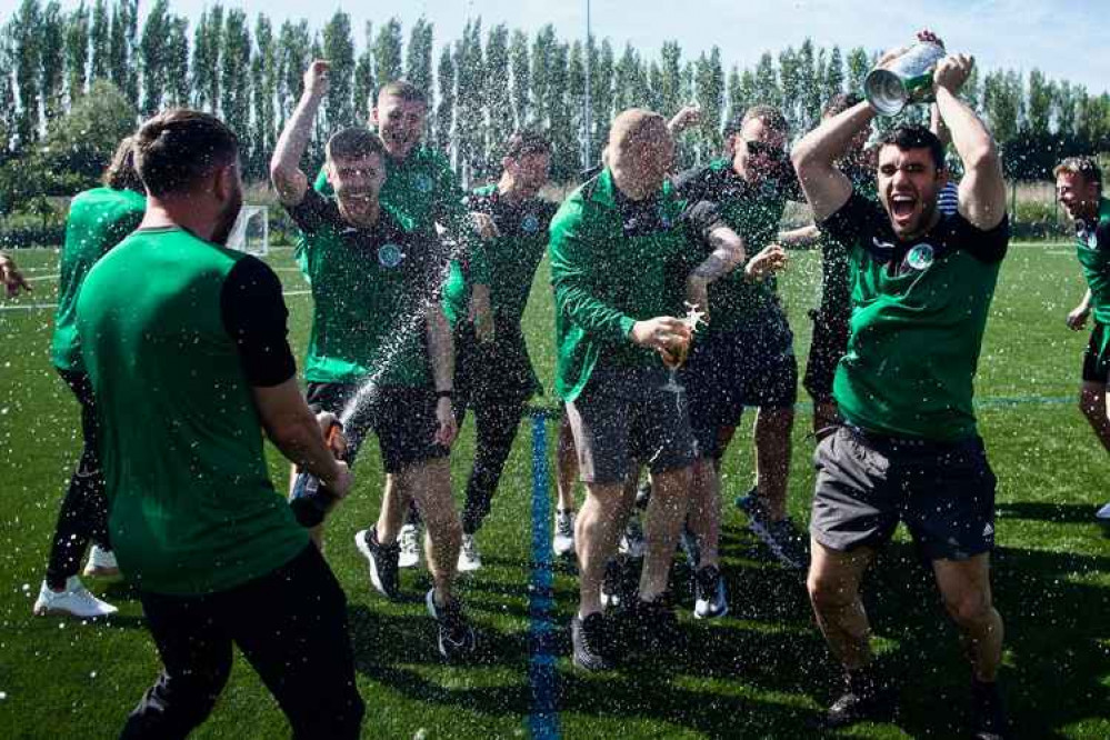 Helsby FC are champions! Image: Duncan Cowley Helsby FC are champions! Image: Duncan Cowley