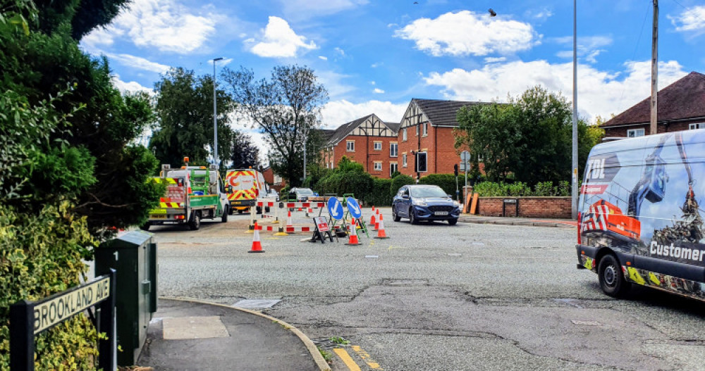 Cadent Gas commenced works on Brookland Avenue, Crewe Road, Rope Lane and Springfield Drive, Wells Green, on Tuesday 9 January, lasting until February (Ryan Parker).