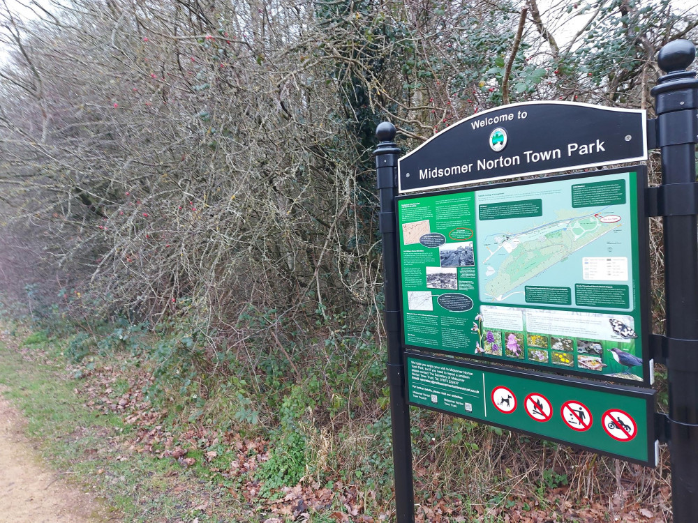 Midsomer Norton Town Park January 13 (image Midsomer Norton Nub News) 