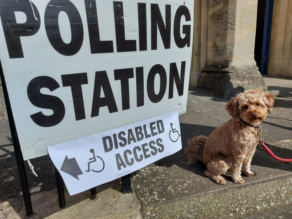 A Frome polling station in 2023 (image Frome Nub News) 