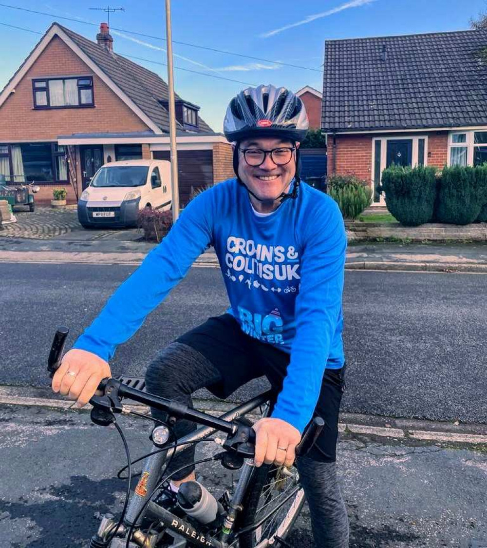 Mike Casson, from Haslington, is completing 31 minutes of exercise for the 31 days of January, in aid of Crohn’s and Colitis UK (Nub News).