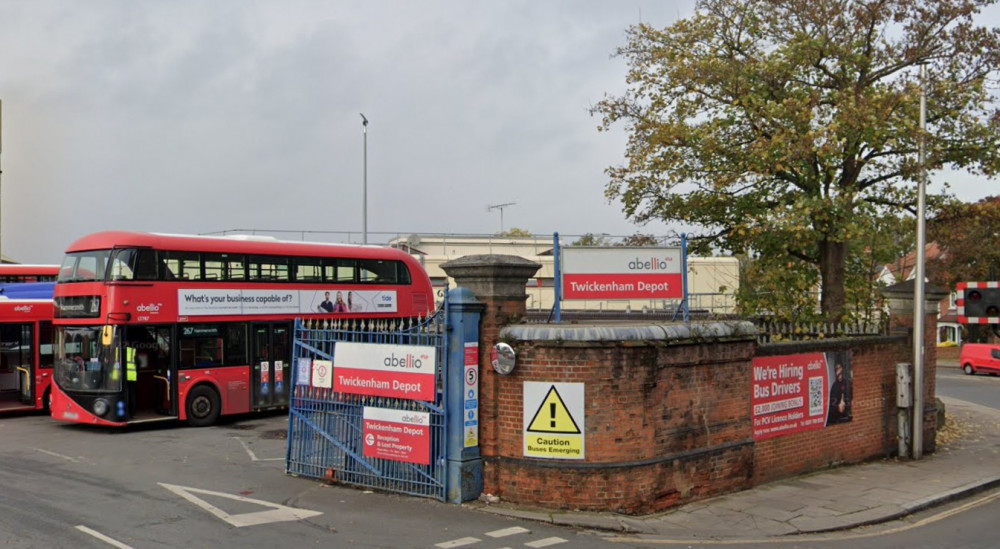 Abellio bus depot in Twickenham. (Photo Credit: Google Maps). Abellio bus depot in Twickenham. (Photo Credit: Google Maps).