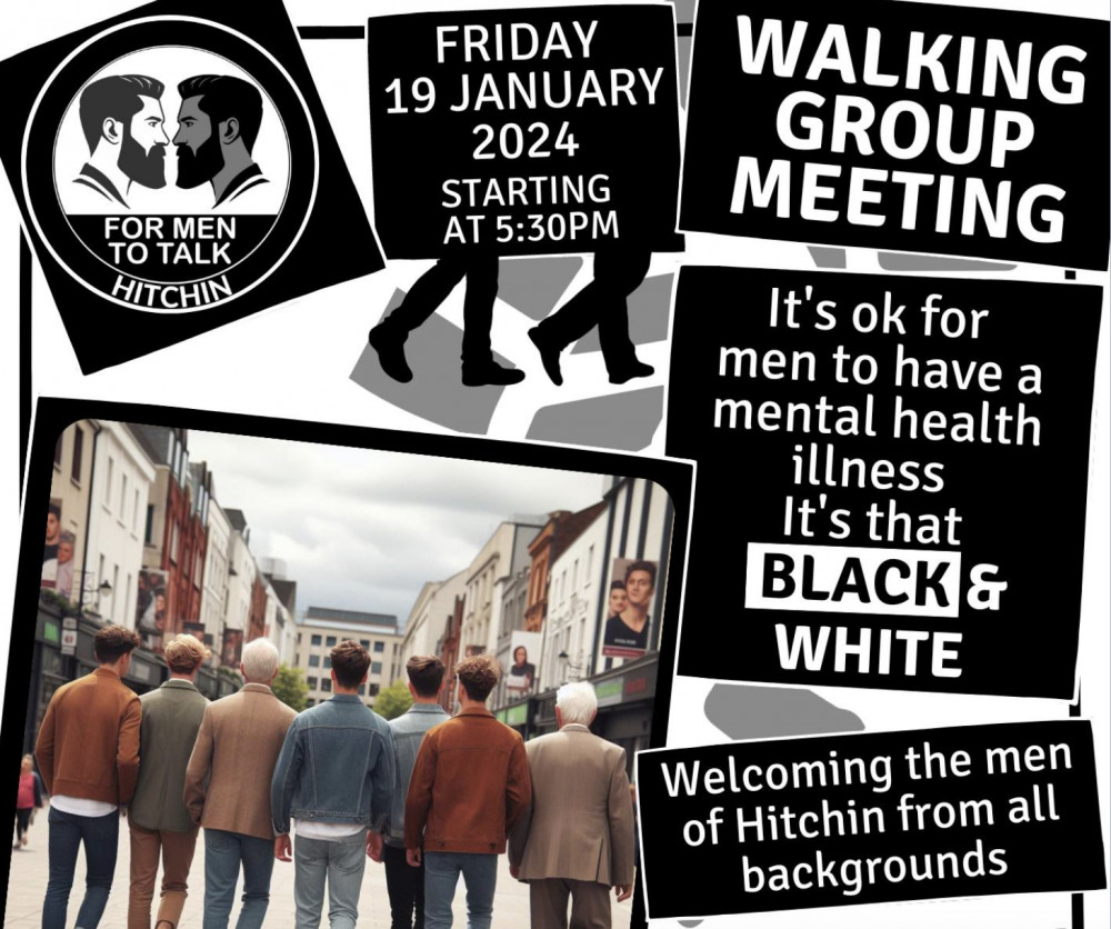 For Men To Talk: Why not join Hitchin walking group - find out more 