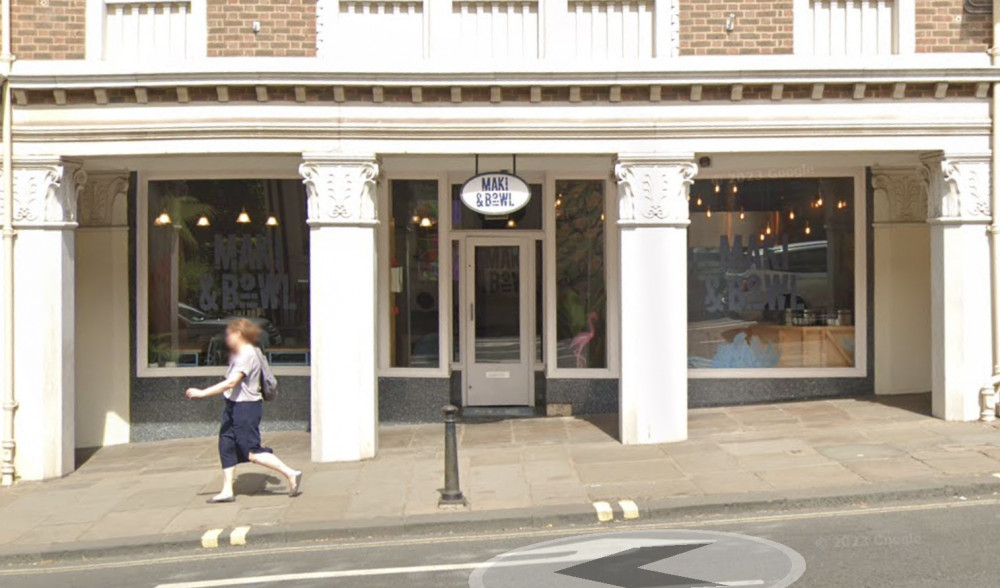 Richmond's 'Maki and Bowl' nominated for best poke restaurant in London. (Photo Credit: Google Maps). 