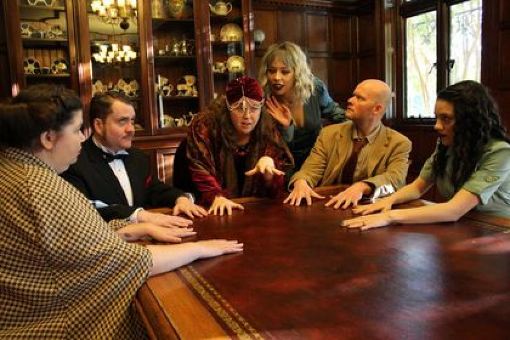 The cast: from left, Lauren Strawford, Daniel Lawrence, Niamh Keoghan, Ella Parry, Michael Freeman and Flora Freeman.