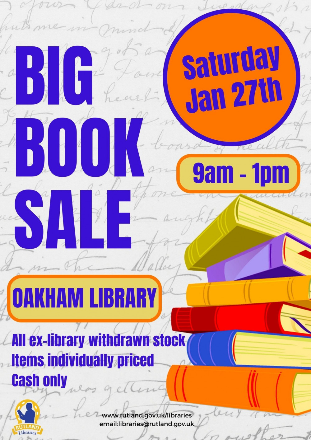The Big Book sale at Oakham Library The Big Book sale at Oakham Library
