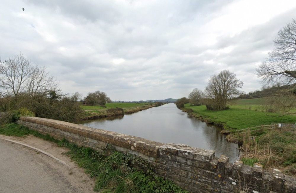 The King's Sedgemoor Drain, looking west from Ward Lane near Chedzoy. Image Google Maps. The King's Sedgemoor Drain, looking west from Ward Lane near Chedzoy. Image Google Maps.