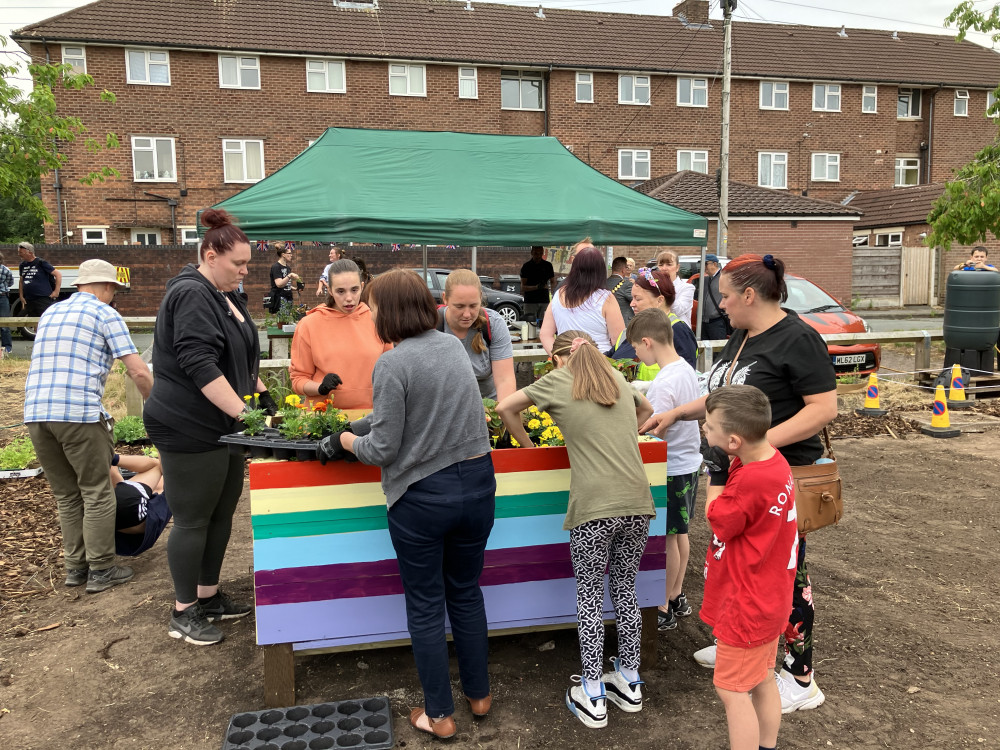 Bromley Bloomers at the opening of the Friendship Garden. Image credit: Bromley Hub.