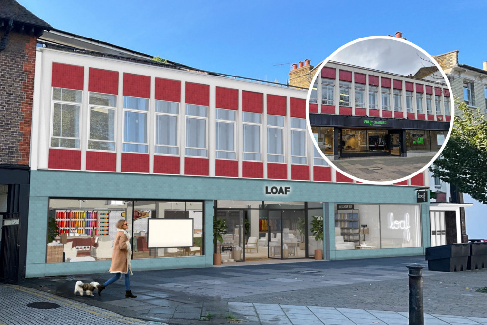 Furniture store Loaf will replace Fully Charged on Chiswick High Road (credit: Planning application). 