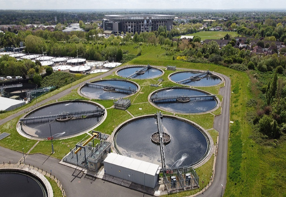 Thames Water's Mogden sewage works in Isleworth (credit: Thames Water).