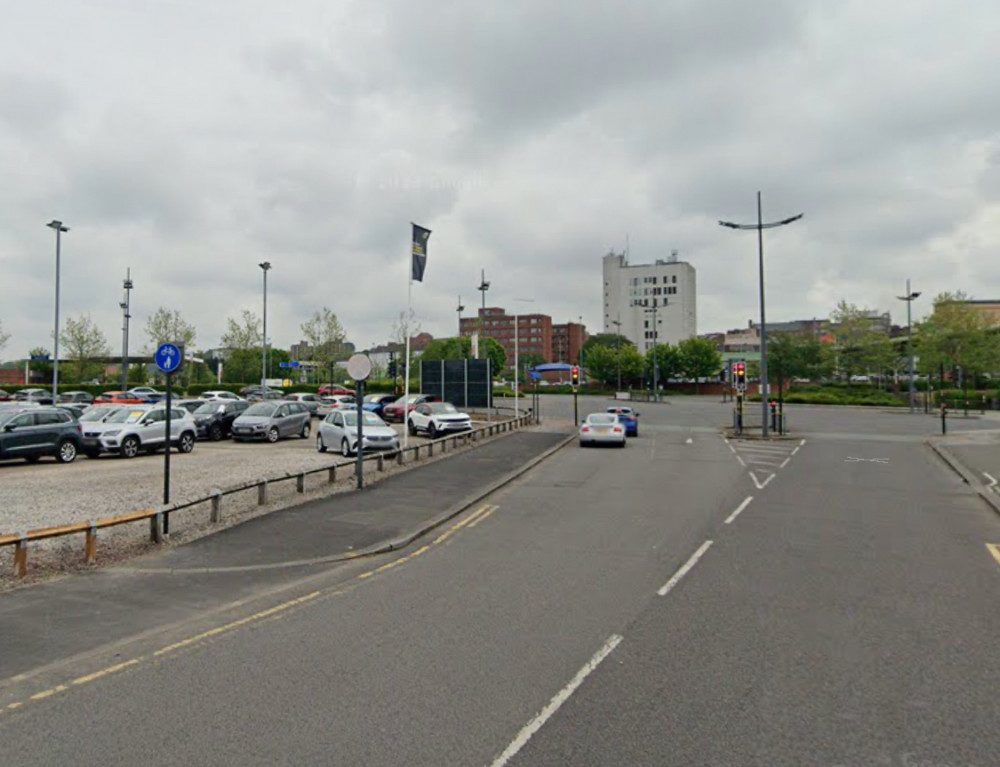 A stolen car had been tracked to Clough Street, Hanley, on Wednesday afternoon (Google).