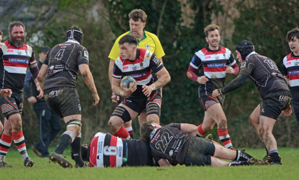 Great bursts of play for Frome RFC, image Mark Sangster 