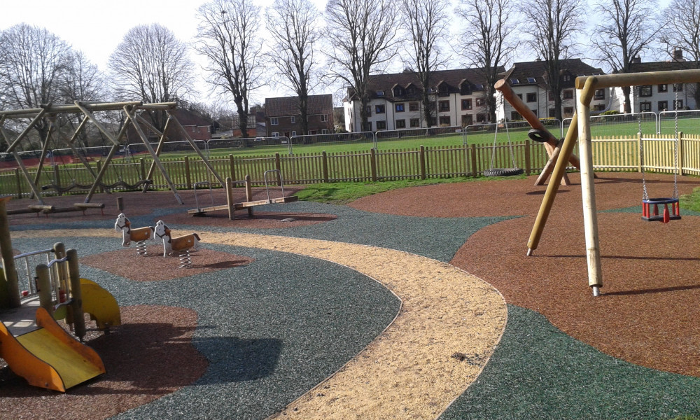 The playground at Wells Recreation Ground