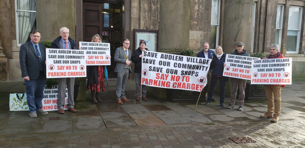 Cheshire residents protested the change. Image credit: LDRS. Cheshire residents protested the change. Image credit: LDRS.