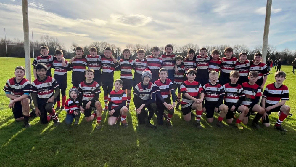 The Frome RFC Under 12 squad (and an extra player?) image Frome RFC