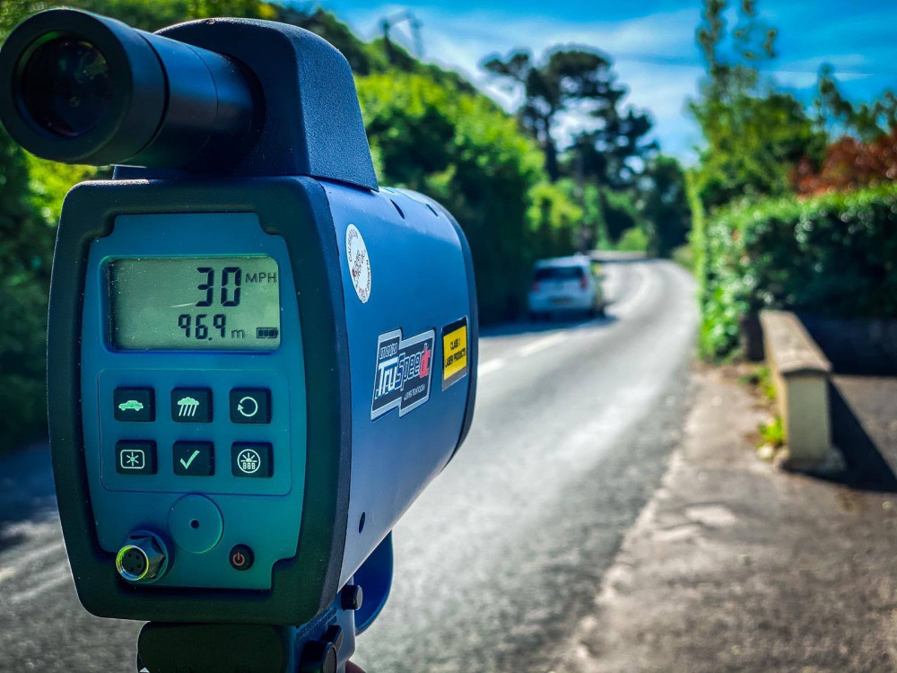 Speeding data image by Avon and Somerset Police