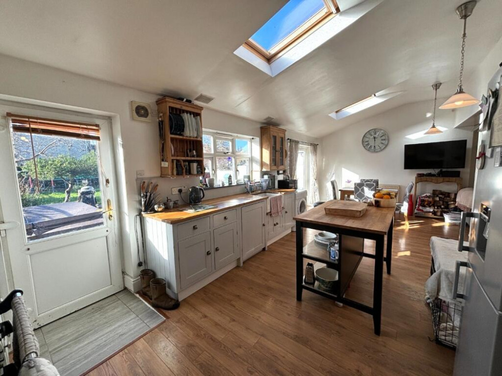 The Midsomer Norton home has a sunny and large kitchen diner