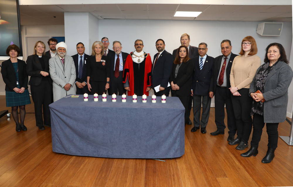 Dr Stern, Hounslow councillors and local dignitaries at council Holocaust Memorial Day event (credit: Hounslow Council).