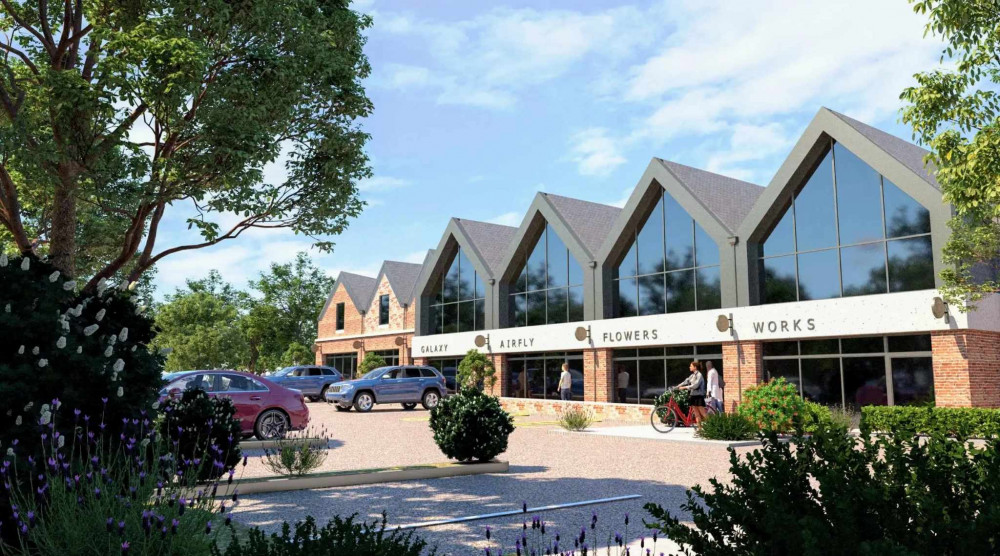 The commercial development would consist of offices, light industrial, warehousing and a local centre, including six shops with parking, service yards and associated infrastructure (Muller Property Group).