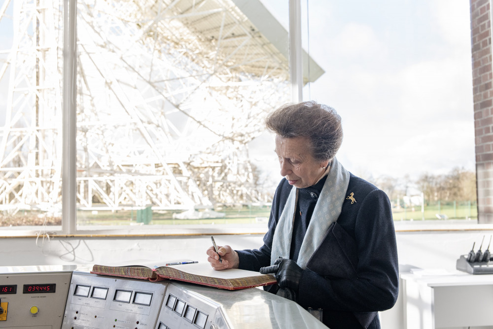 Her Royal Highness The Princess Royal was at Macclesfield's Jodrell Bank on Tuesday January 30 2024. 