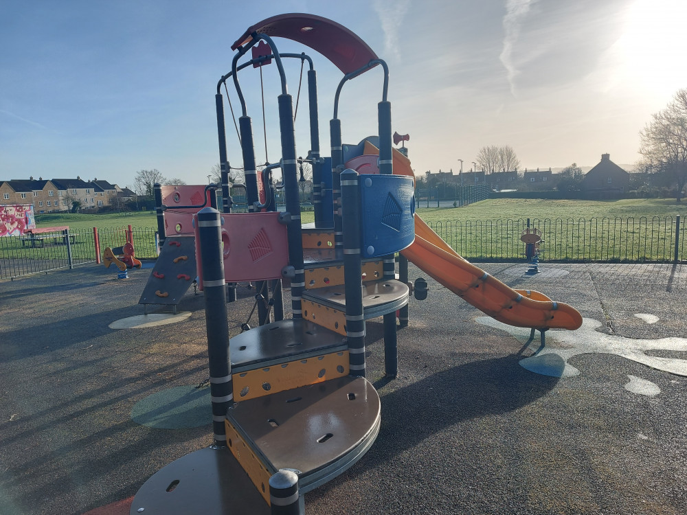 Looking for work could be child's play. Playground at Victoria Park image Frome Nub News 