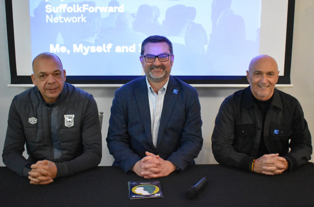 Jason Dozzell, Jon Neal and Simon Milton (Picture: Suffolk Mind)