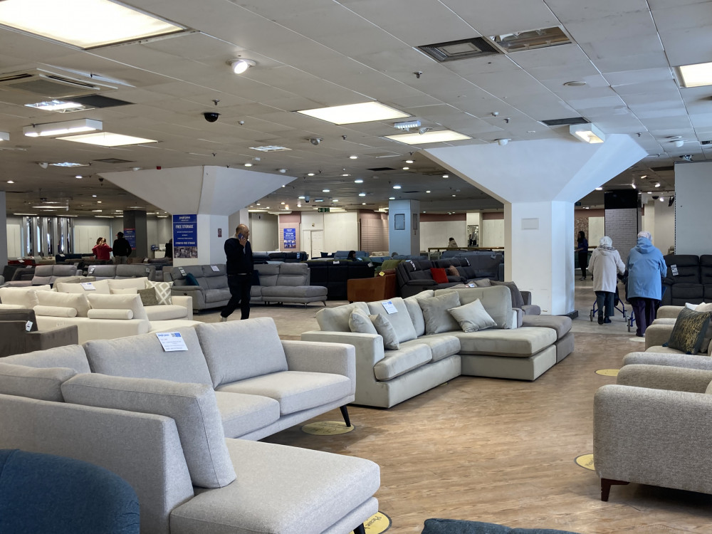 A Joseph James furniture outlet opened today (3 February) on the site of the former Debenhams store in Stockport town centre (Image - Alasdair Perry)