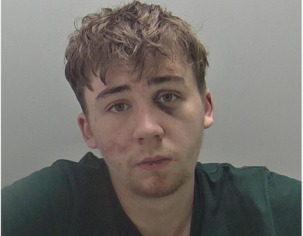 21 year old Thomas O’Brien-Wood from The Beck, Dudley, West Midlands (image via Warwickshire Police)