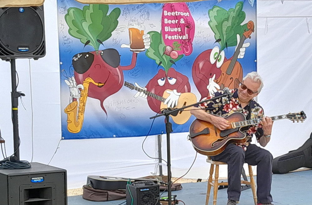 Martin McNeil performing at the Wheatsheaf last summer (Picture: Nub News)