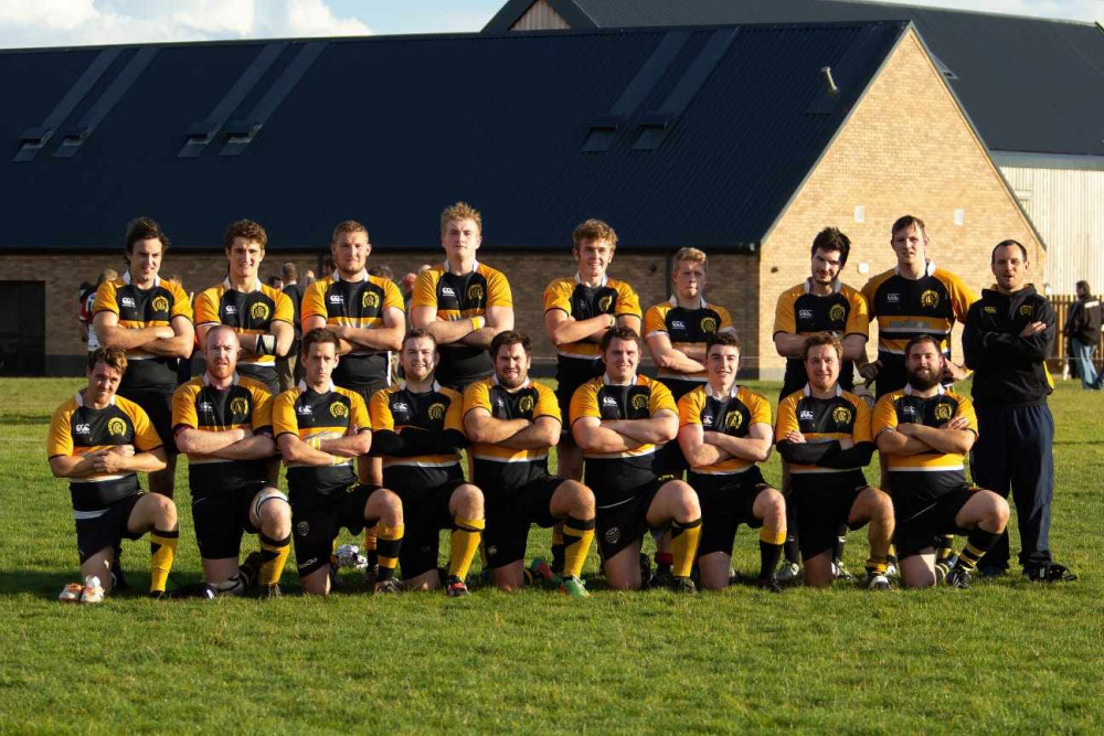 John pictured (top row, fifth from left) with his team mates when he used to play for the club. Image credit: Andy Balmford.