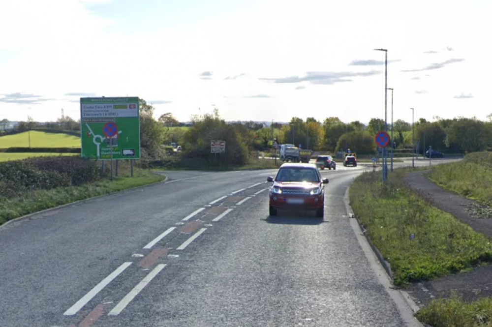 A37 at Cannards Grave near Shepton Mallet