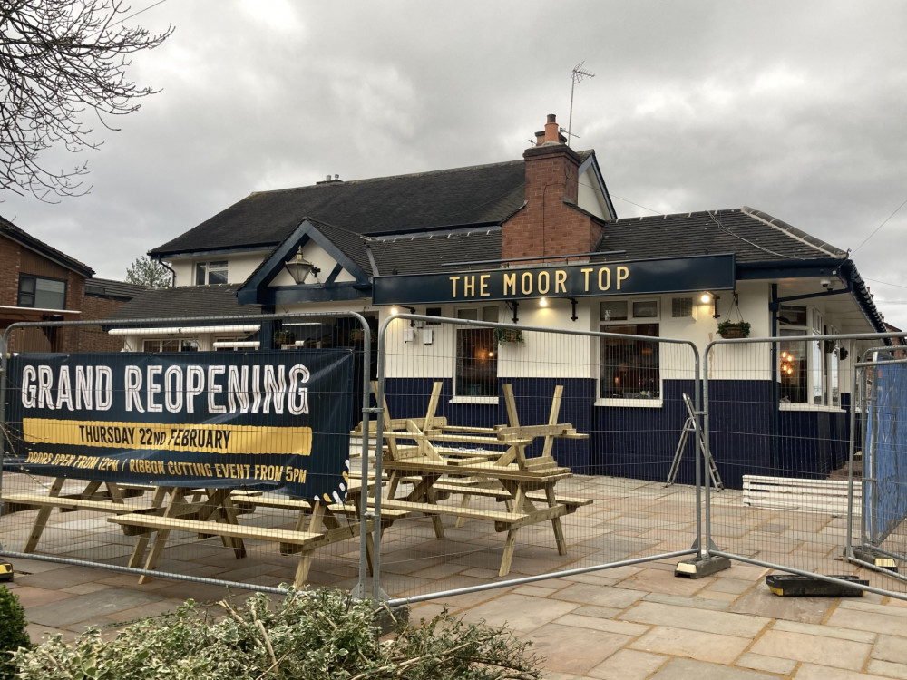 The Moor Top pub in Heaton Moor is set to re-open on 22 February following refurbishment and a change in management (Image - Alasdair Perry)