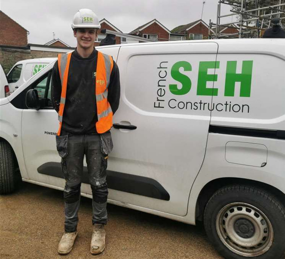 Apprentice George Page renovating Harkstead home (Picture: SEH)