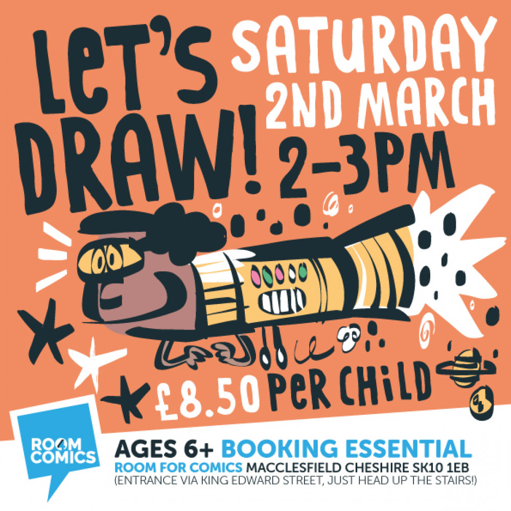 LET'S DRAW! Saturday cartoon-art club!