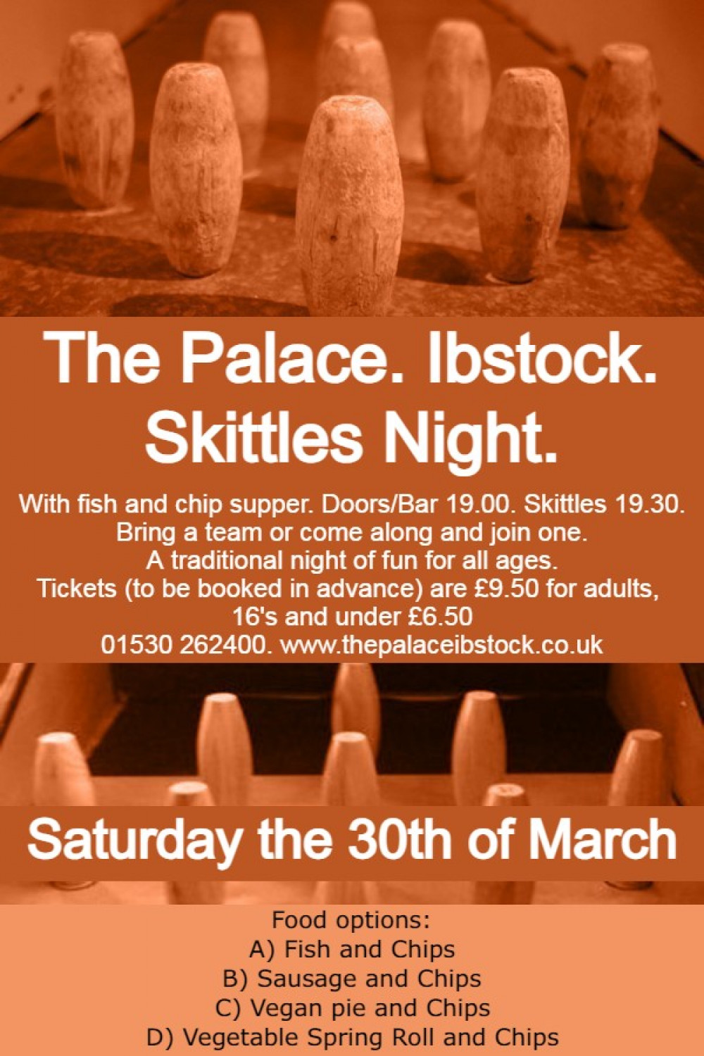 Skittles at The Palace at The Palace Community Centre, Ibstock, near Coalville