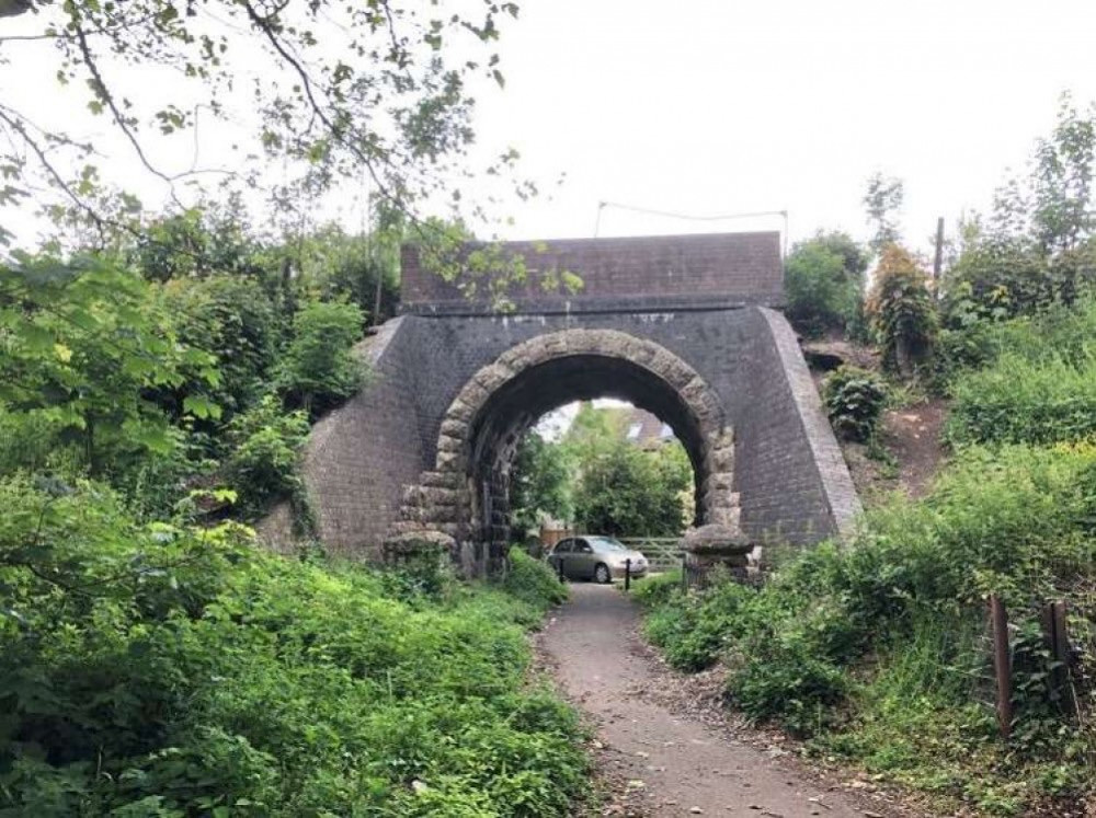 The existing cycle link between Kent Lane And Strode Way in Shepton Mallet. CREDIT: The Strawberry Line Society.