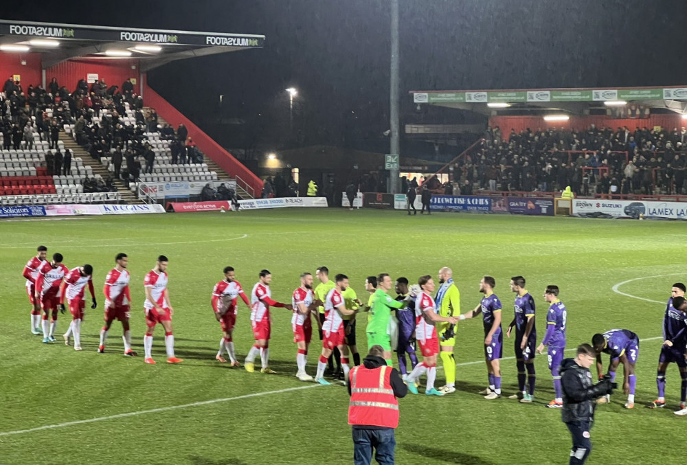 Stevenage hosted Reading at a rainy Lamex Stadium on Tuesday evening. CREDIT: @laythy29 