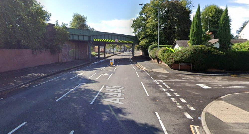 The incident reportedly happened at the junction between Emscote Road and Campriano Drive (image via google.maps)