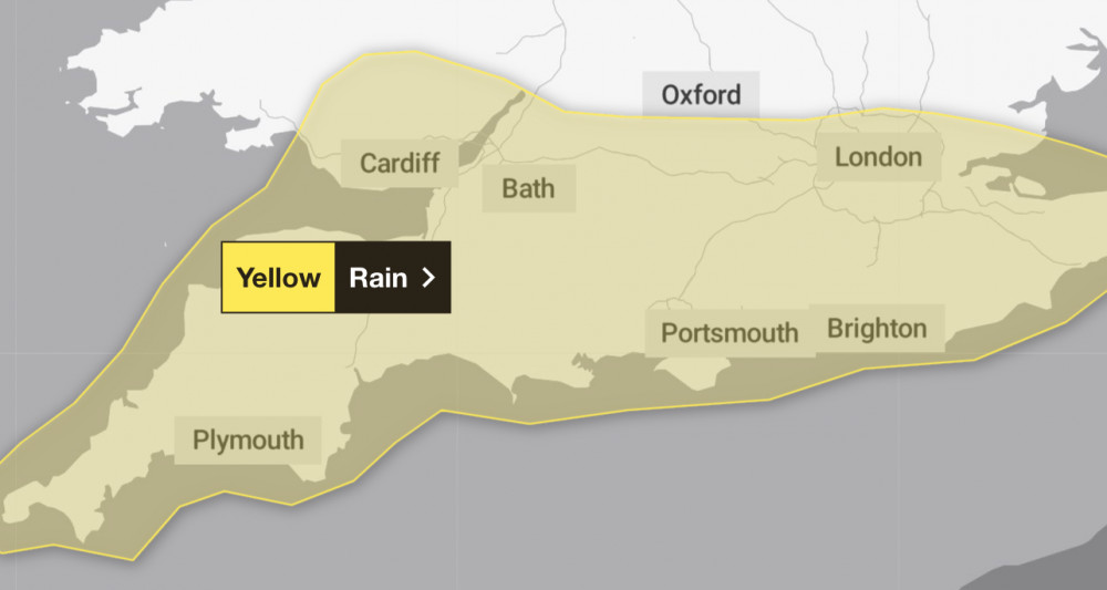 Yellow weather warning issued for Twickenham. (Photo Credit: Met Office).