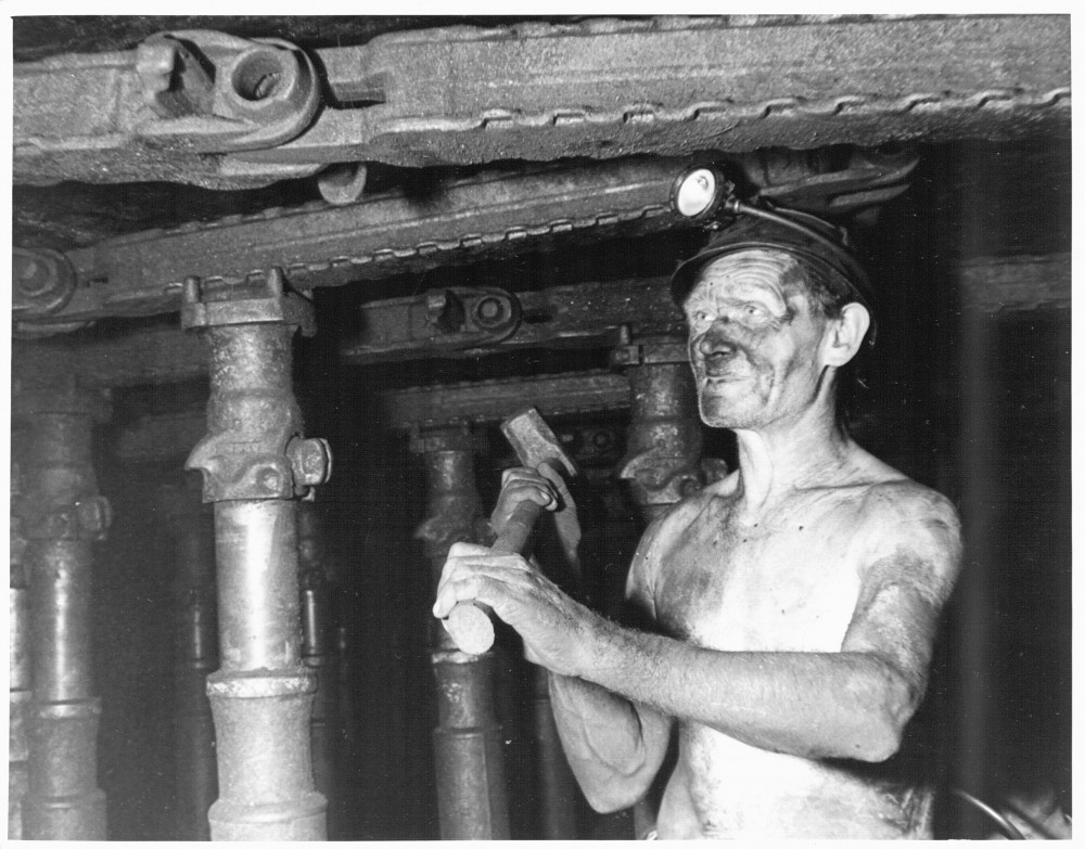 Mining at Writhlington in May 1961, image Coal Authority 