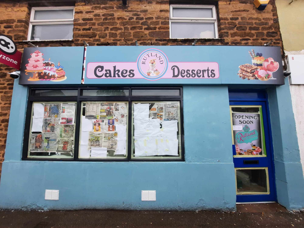 A new cake and dessert shop will be opening on Oakham's Melton Road. Image credit: Nub News. 