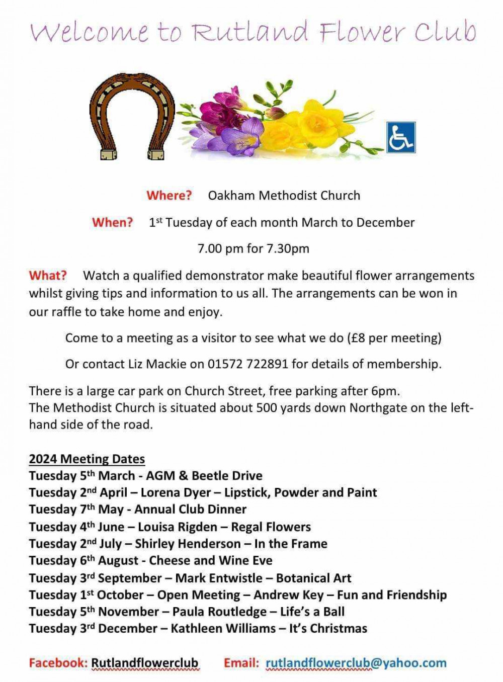 Rutland Flower Club. Rutland Flower Club.