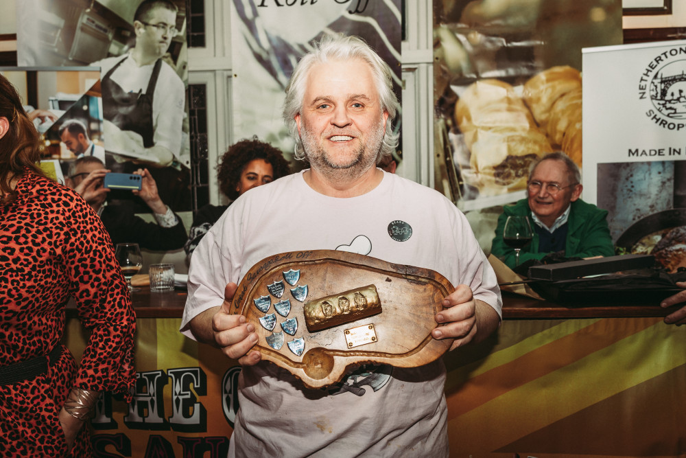 Alan ‘Sir Porketeer’ Paton won this year’s Great Sausage Roll Off. (Photo Credit: Fullers Pub)>
