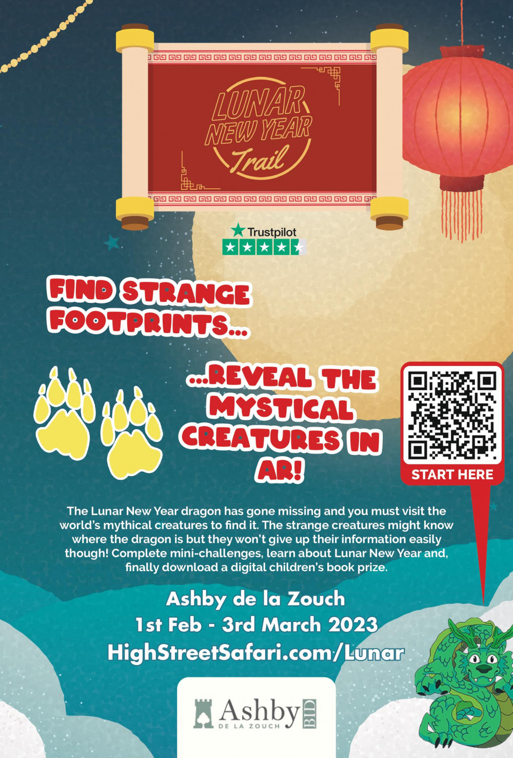 Lunar New Year/Half Term Trail in Ashby de la Zouch