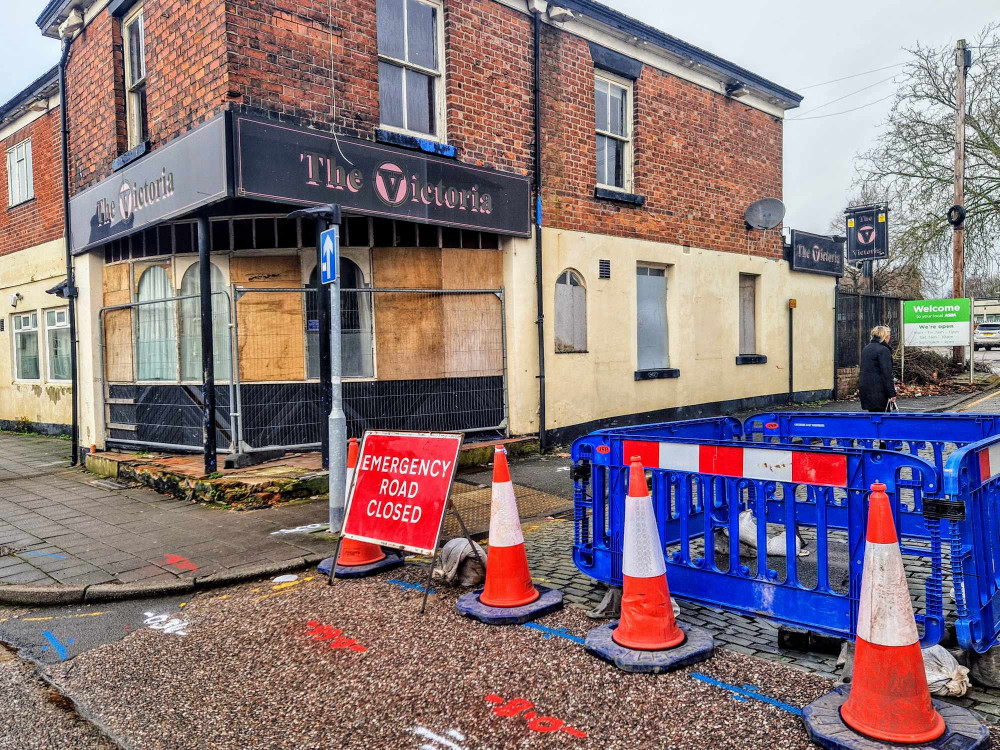 An emergency road closure is in place on John Street, with the road currently expected to reopen on Saturday 24 February (Ryan Parker).