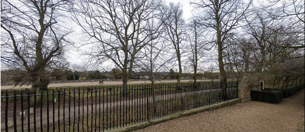 The proposed view from the North Terrace of Ham House. (Photo Credit: Planning documents). 