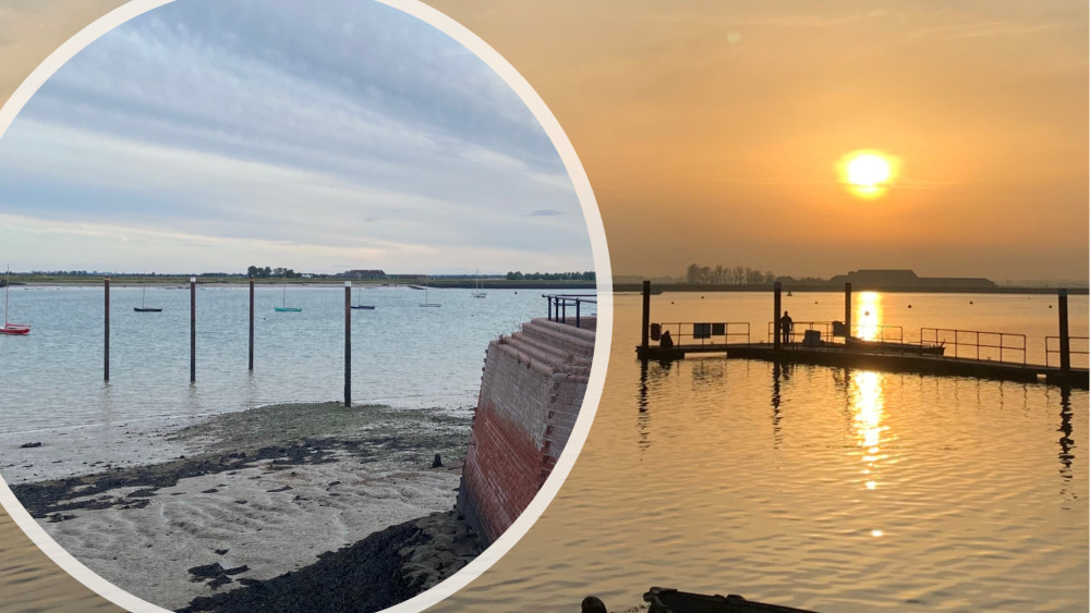 The proposal reuses the existing piles [pictured left] and reinstates the original access bridge. (Photos: Chloe Brewster)