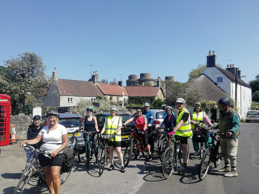 Participants in a previous Cycle Together group, image Frome Town Council 