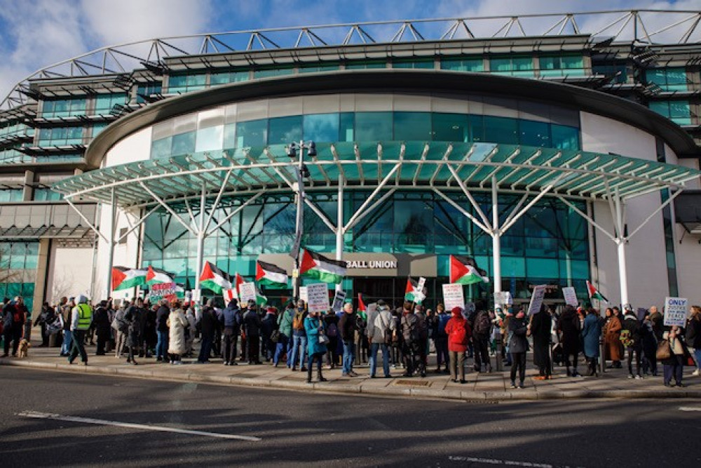 Protest to take place at Twickenham Stadium over arms fair. (Photo Credit: RKPSC).